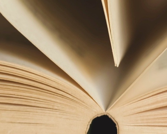 Buchseiten bilden ein Herz Buchseiten bilden ein Herz